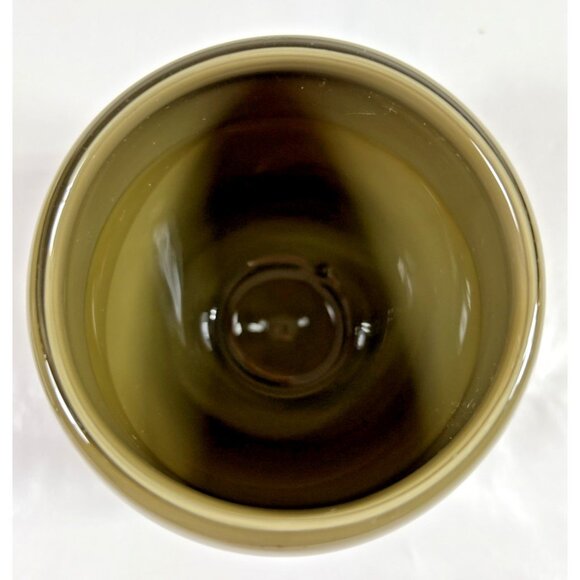 Glass.ful Votive Candle Holder Olive Green Handblown Cased Glass Canadian - Picture 5 of 9